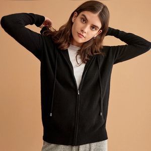 White + Warren Cashmere Zip Hoodie